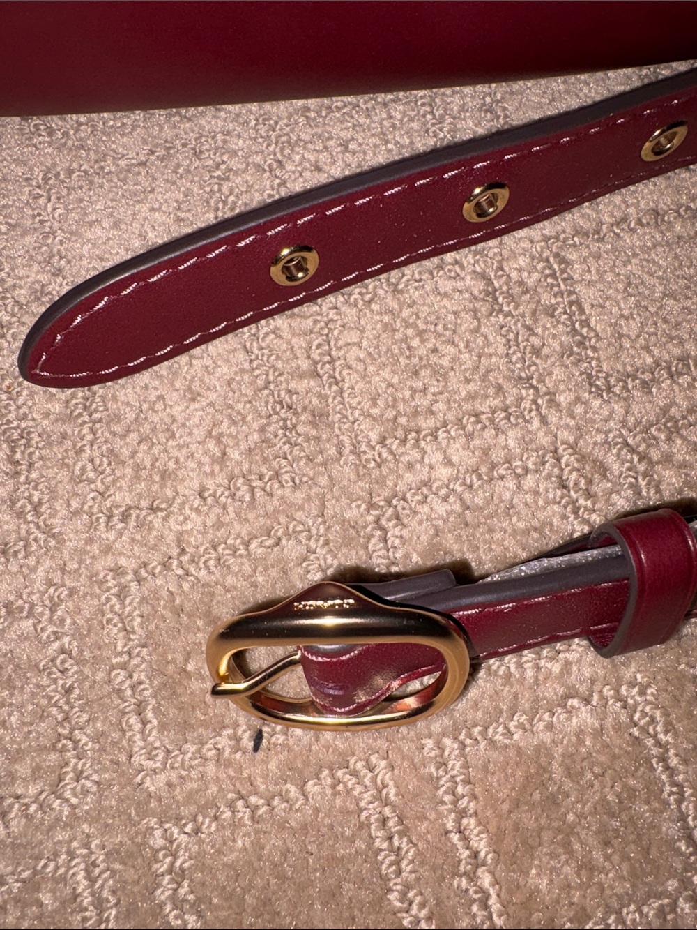 Coach Ella Shoulder Bag in Gold/maroon - Picture 8 of 11
